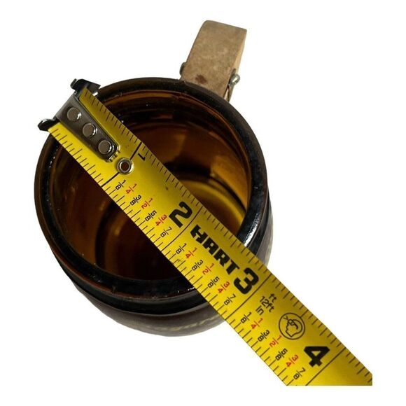 Niagara Falls Canada Wooden Handle Amber Glass Mug  Canadian Horseride Souvenir - Picture 5 of 6